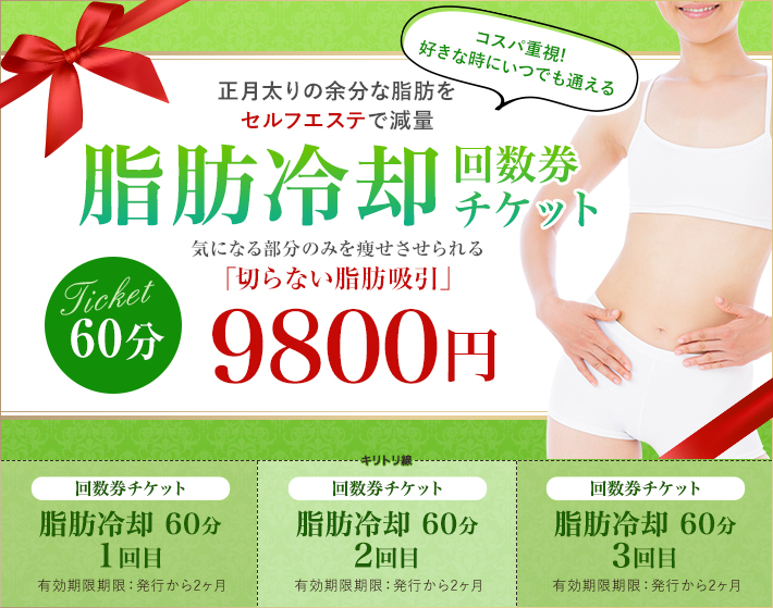 脂肪冷却チケットキャンペーン